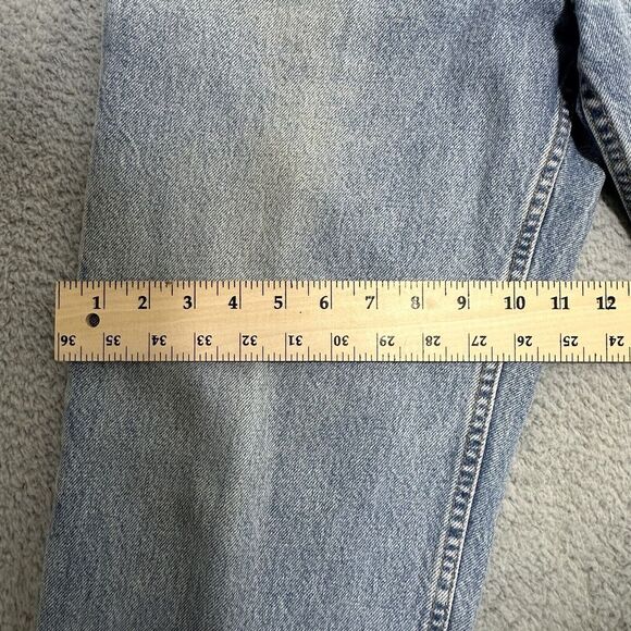 Vintage‎ LEVI'S 586 Distressed  Denim Blue Jeans Relaxed Straight Leg W34 L30 - Picture 10 of 13
